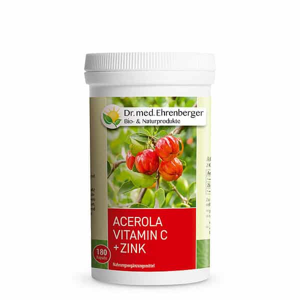 Acerola Vitamin C + Zink | dr. ehrenberger