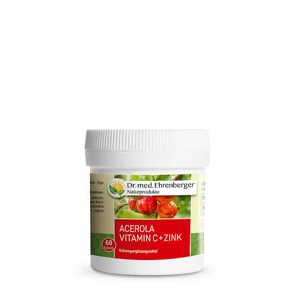 Acerola Vitamin C + Zink | dr. ehrenberger